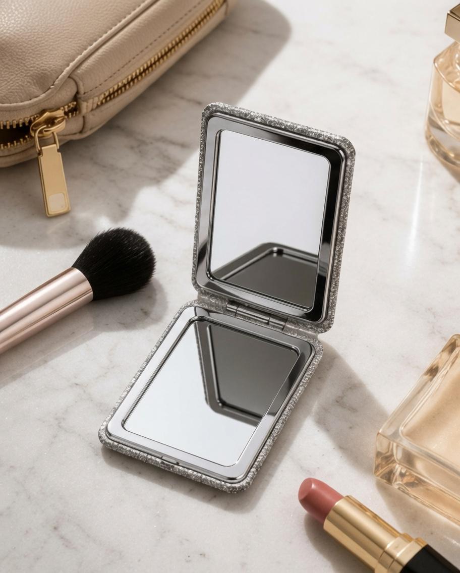 Personalized Acrylic Pocket Mirror with Name – personalization example