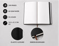 Personalized Black Faux Leather Notebook with Name – image 2