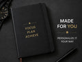 Personalized Black Faux Leather Notebook with Name – image 3