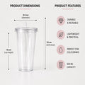Personalized Clear Acrylic Tumbler with Name – image 2